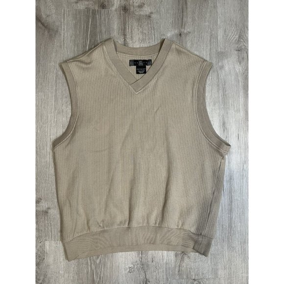 Nike Golf Men’s Cotton V-Neck Sweater‎ Vest Pullover size Large - Picture 1 of 7